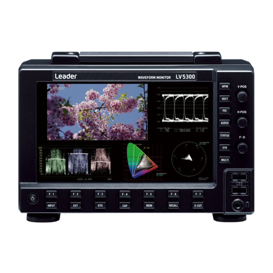 Leader LV5300 Quick Manual