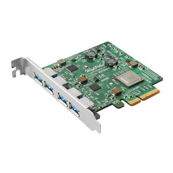 HighPoint RocketU 1344A Quick Installation Manual