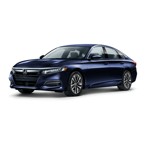 Honda ACCORD HYBRID 2019 Manuals
