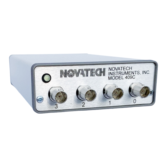 Novatech 409C Manuals