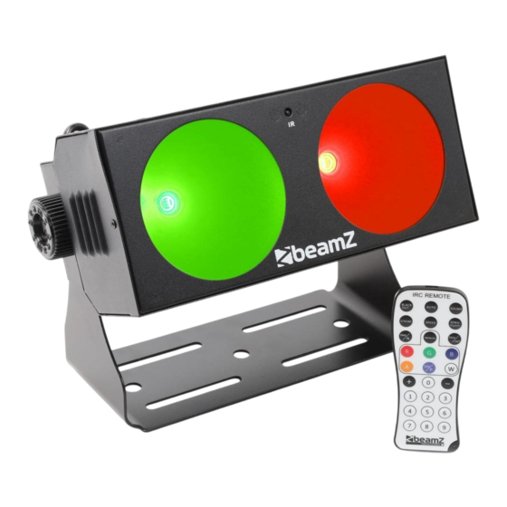 Beamz LUCID 1.2 COB 2x10W LED IRC DMX Instruction Manual