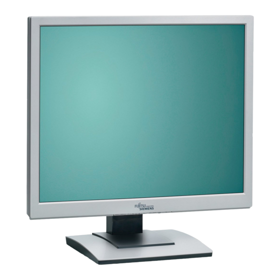 Fujitsu Siemens Computers SCENICVIEW B17-5 Operating Manual