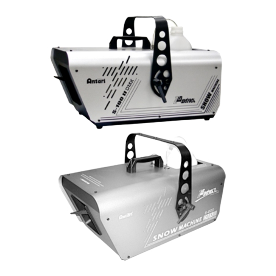 Antari SILENT S-100II Manual