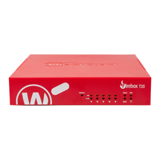 Watchguard Firebox T35 Hardware Manual