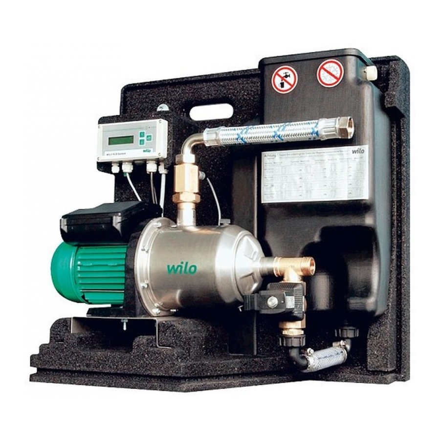 Wilo -RainSystem AF Comfort Series Installation And Operating Instructions Manual