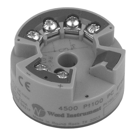 weed instrument Head Mount Sensor Mate 4500H Operating Instructions Manual