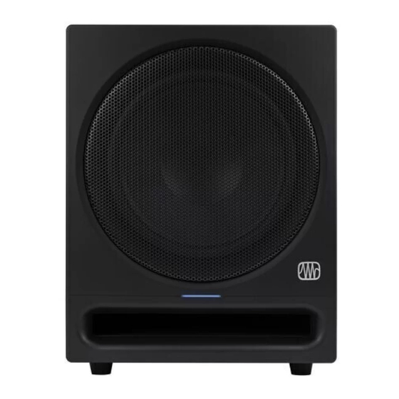 PRESONUS Eris Pro Sub 10 Owner's Manual