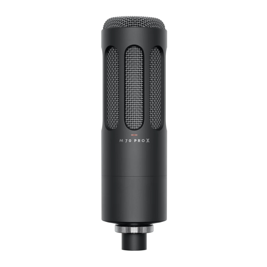 Beyerdynamic M 70 PRO X, M 90 PRO X - Dynamic broadcast microphone for streaming and podcasting (Cardioid) M Series Manual