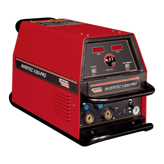 Lincoln Electric INVERTEC SVM158-A Service Manual