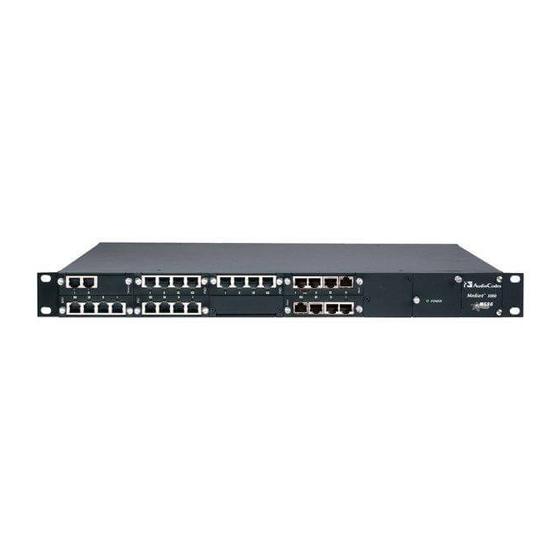 AudioCodes Mediant 1000B SBA Installation And Maintenance Manual