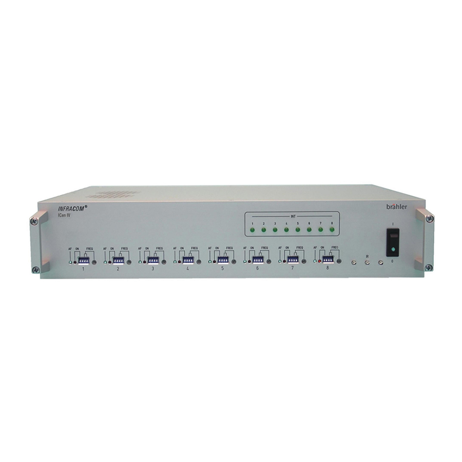 Brähler Systems INFRACOM ICen IV Manuals