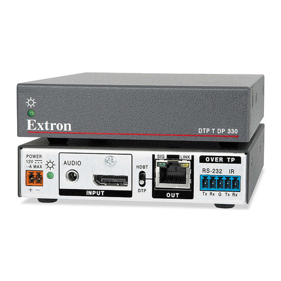 Extron electronics DTP T/R DP 330 Manuals