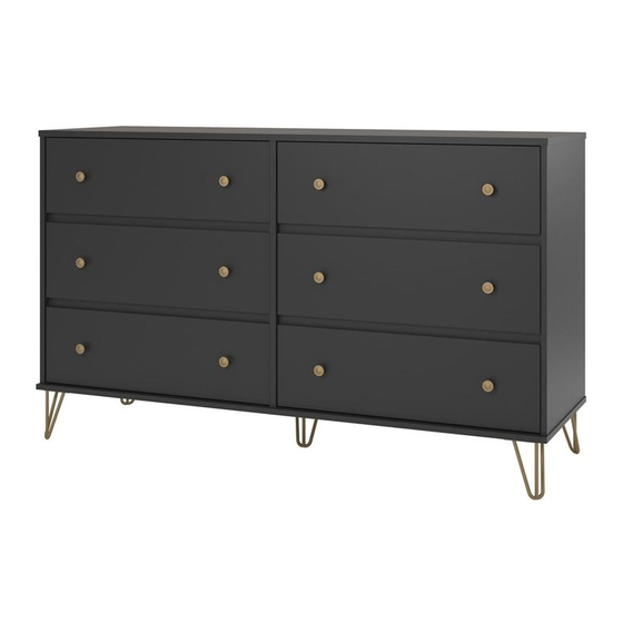 Novogratz 5396407COM 6 Drawer Dresser Manuals