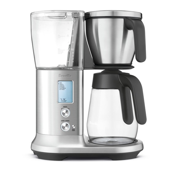Breville Precision Brewer Glass BDC400 Instruction Book