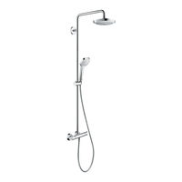 Hans Grohe Croma Select S 180 Showerpipe EcoSmart 27254400 Instructions For Use And Assembly Instructions