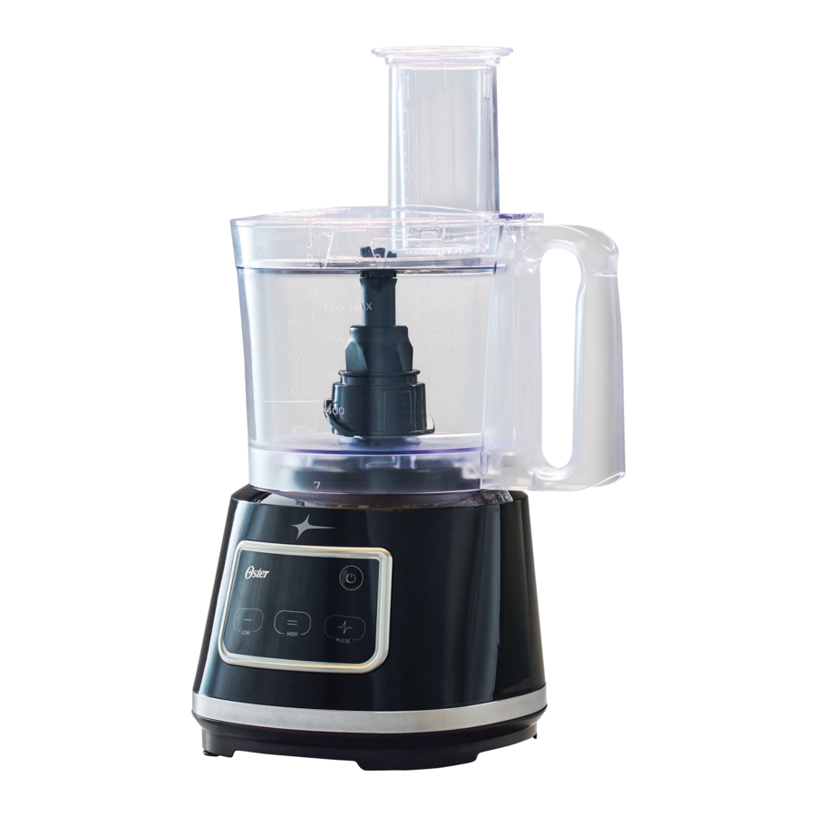 Oster FPSTFPMP-TS - 10-CUP TOUCH SCREEN FOOD PROCESSOR Manual