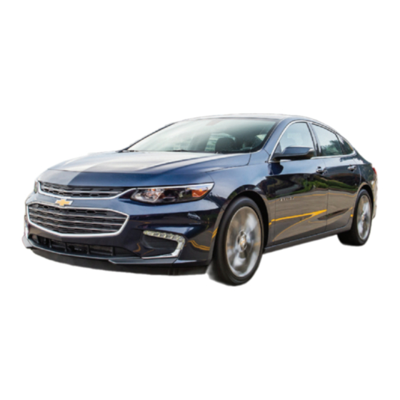 Chevrolet Malibu 2017 Getting To Know Manual