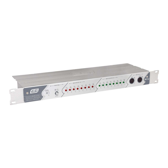 ESI M8U Manuals