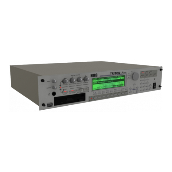 Korg Triton-Rack Easy Start