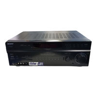 Sony STR-DV10 - Fm Stereo/fm-am Receiver Service Manual