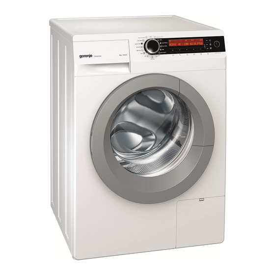 Gorenje W9865E Detailed Instructions