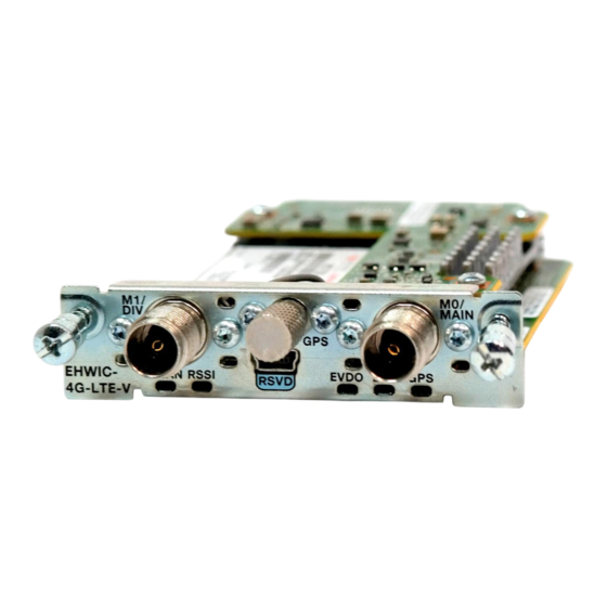 Cisco EHWIC-4G-LTE-V Manual