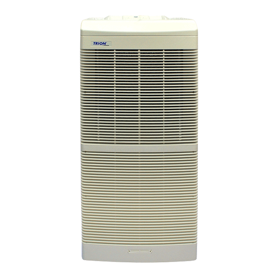 Trion High Efficiency Console Electronic Air Purifier Installation And Operation Manual