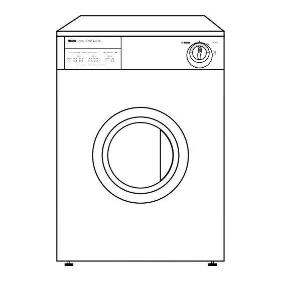 Zanussi TDS 281 W Instruction Booklet