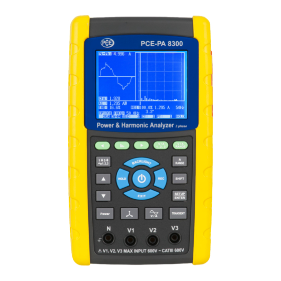 User Manuals: PCE Americas FL-33458 Testing Equipment