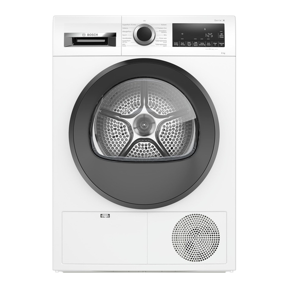 Bosch WPG23150NL User Manual And Installation Instructiions
