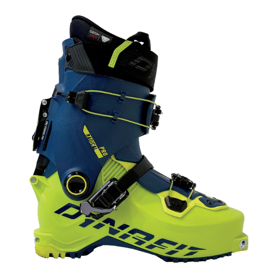 Dynafit RADICAL PRO Quick Manual