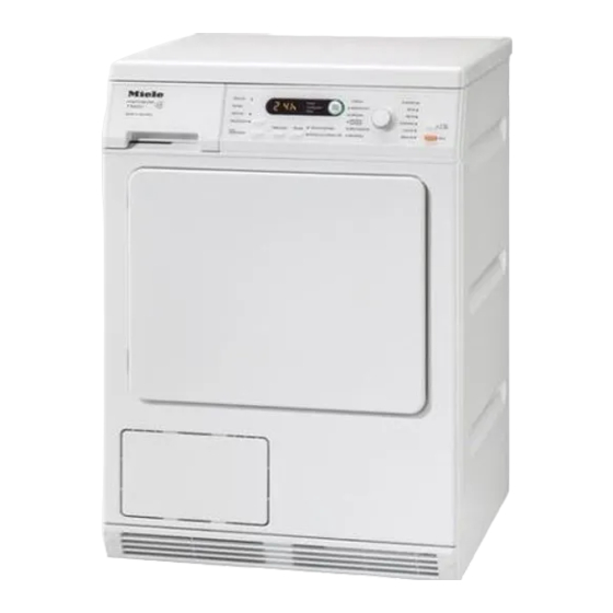 User Manuals: Miele T 8423 C Condenser Dryer