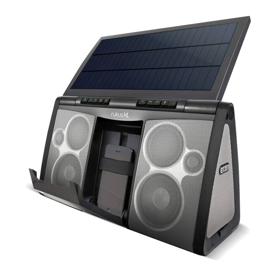Eton rukus XL - Sound System Manual