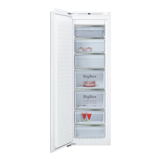 NEFF Freezer Operating Instructions Manual