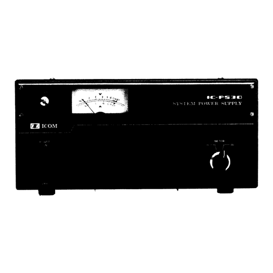 Icom IC-PS30 Instruction Manual