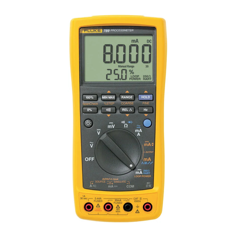 Fluke ProcessMeter 789 Calibration Manual