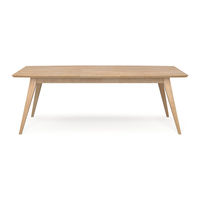 BROSA Hans 220cm Extendable Dining Table Assembly Manual