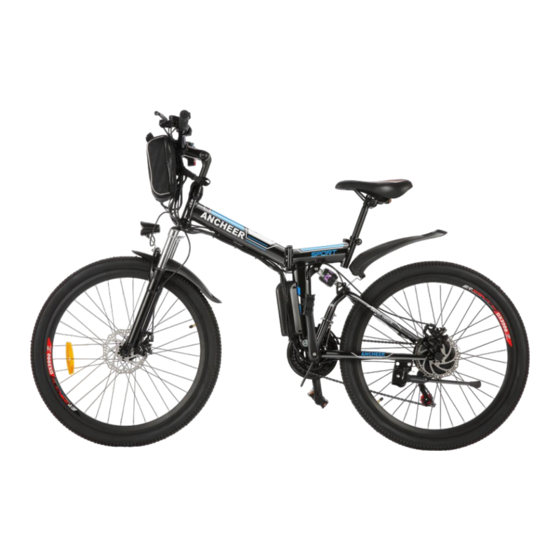 Ancheer sport electric bike manual sale