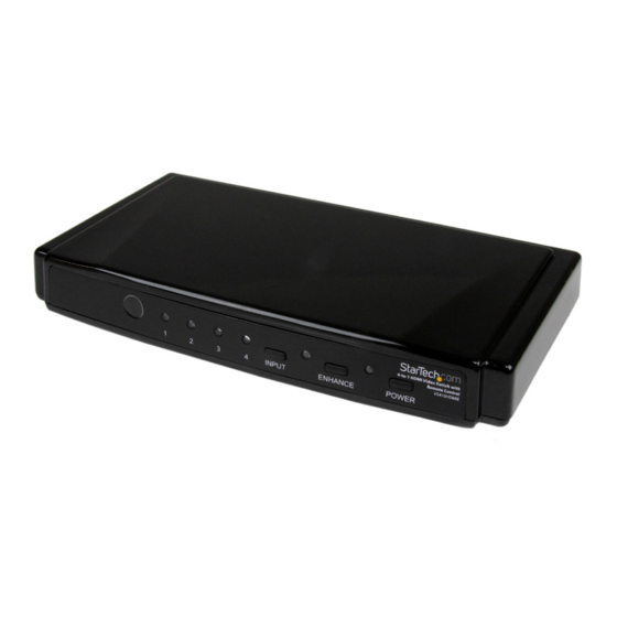 StarTech.com VS410HDMIE Instruction Manual