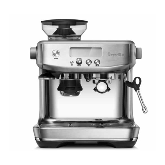 Breville Barista Pro Instruction Book