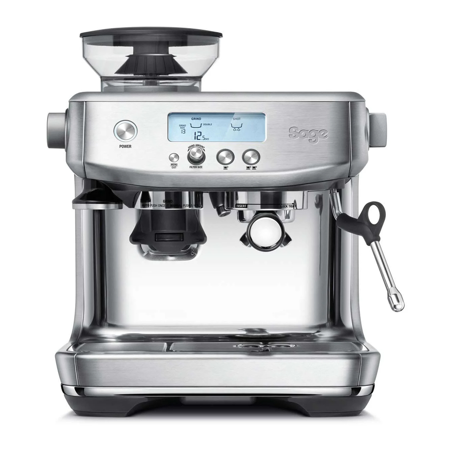 Breville Barista Pro Espresso Machine Manual