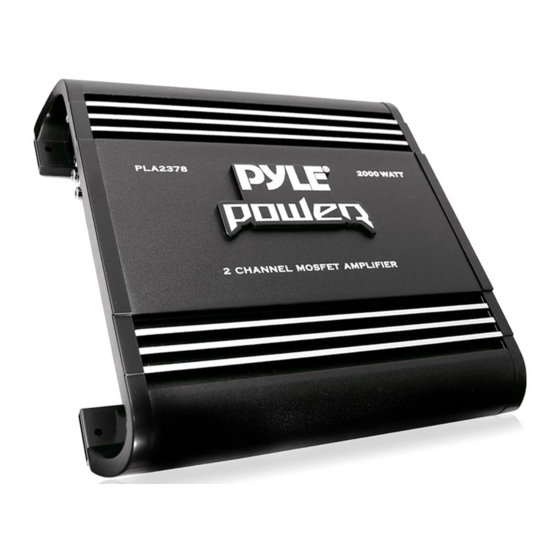 Pyle Power Series PLA2378 Manuals