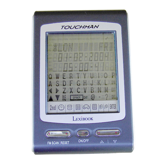 LEXIBOOK TM450 TOUCHMAN Manual