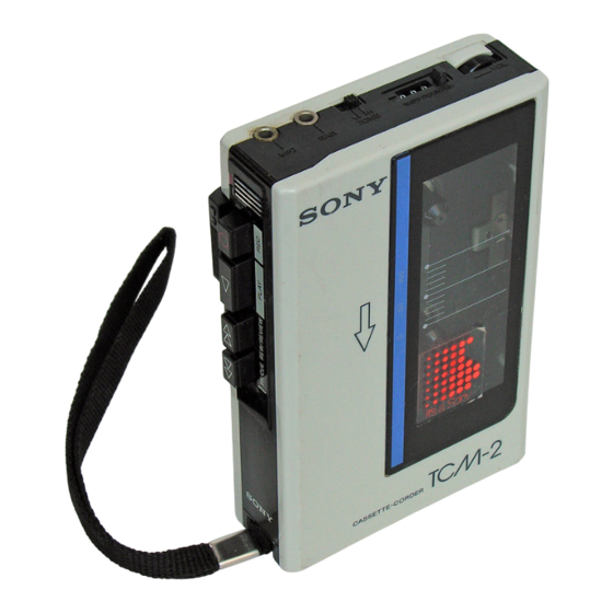Sony TCM-2 Manuals