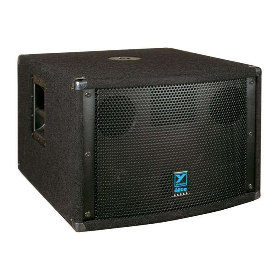YORKVILLE ES700P - SERVICE Subwoofer Manuals