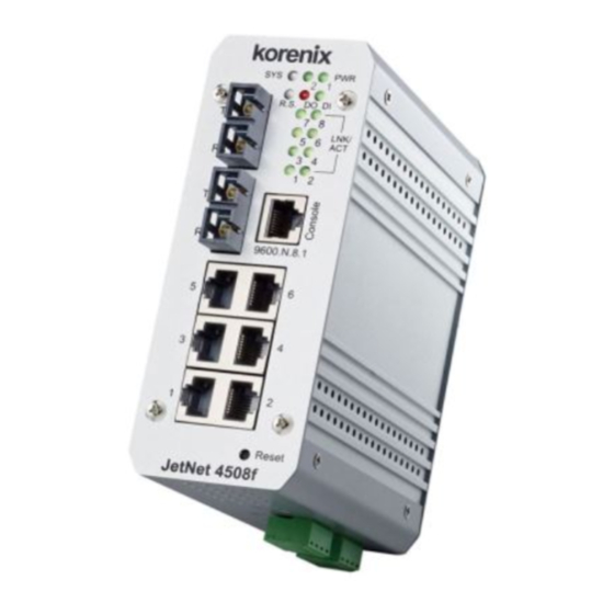 Korenix JetNet 4508 Quick Installation Manual