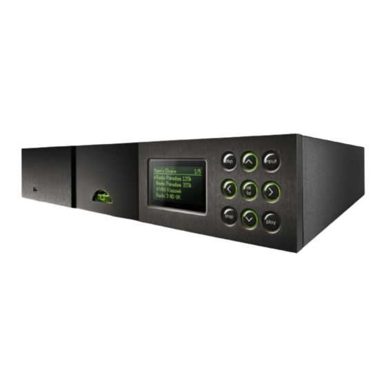 NAIM NDX NETWORK AUDIO PLAYER Reference Manual