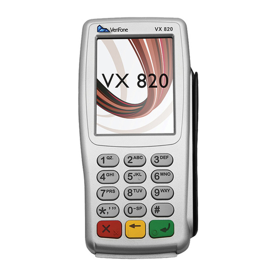VeriFone VX820 Pin Pad Manuals