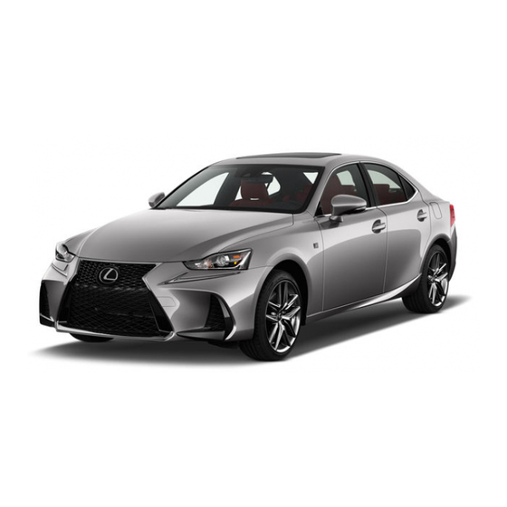 Lexus IS 300 2019 Owner's Manual