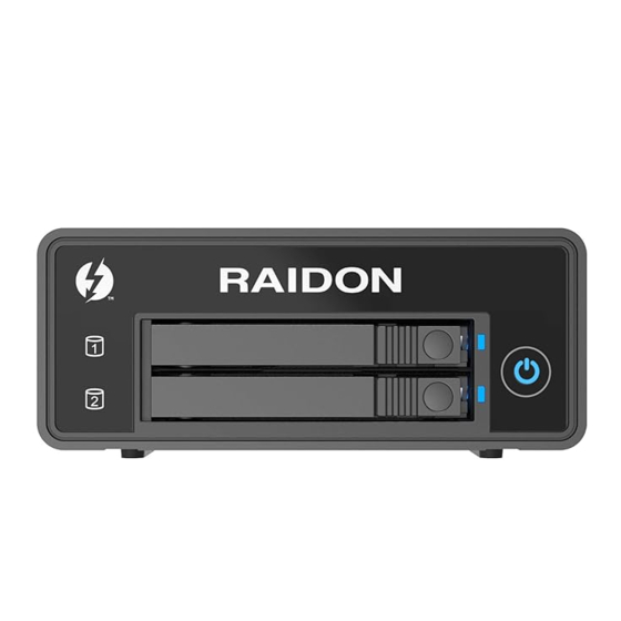 Raidon SafeTANK GT2660-TB3 Quick Installation Manual